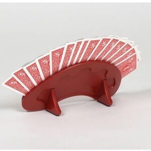 SP - Ableware Fan-Shaped Playing Card Holder - Red (712500000) Maddak